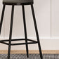 Industrial Armless Backrest Counter Stool Steel Bar Stool with Leather Cushion Clearhalo 'Bar Furniture' 'Bar Stools' 'bar_stools' 'furn' 'furn_bar_stools' 'Furniture' 'furniture_bar_stools' 'Kitchen & Dining Furniture' 1200x1200_2af72c84-2151-402e-95e5-9e1ce5774598