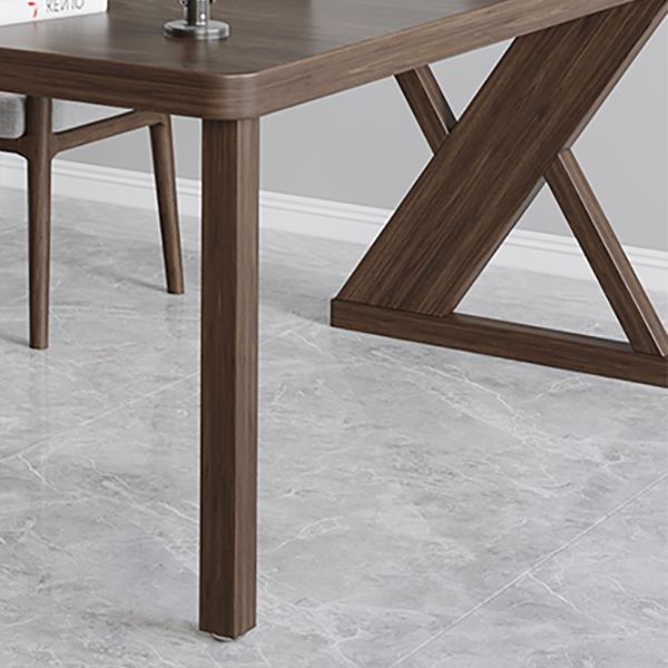 Modern Solid Wood Writing Desk 29.53" Tall Corner Office Desk in Brown Clearhalo 'furn' 'furn_office_desk' 'Furniture' 'Office Desks' 'Office Furniture' 'office_desk' 1200x1200_2af7882e-21d1-4858-8118-c17a61eba81f