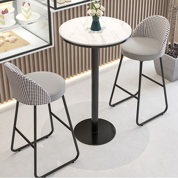 Juego de mesa de pub de piedra sinterizada moderna de 1/2/3 piezas Mesa fija Mesa de mostrador