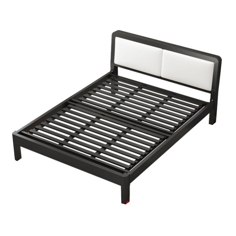 Contemporary Metal Bed with Slat Headboard Rectangular Adjustable Bed Clearhalo 'Bedroom Furniture' 'Beds' 'furn' 'furn_beds' 'Furniture' 1200x1200_2af802f8-fbde-4386-bcd5-72bf9c4a0a05