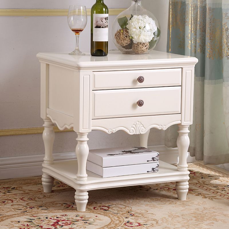 Solid Wood Night Table Open Storage Bed Nightstand with Drawer Clearhalo 'Bedroom Furniture' 'furn' 'furn_night_stand' 'Furniture' 'night_stand' 'Nightstands' 1200x1200_2af9170a-ba2c-42c7-99df-d8886ca193ad
