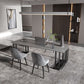 Industrial Sintered Stone Standard Dining Table Kitchen Rectangle Shape Dining Table for Kitchen Clearhalo ' dining_table' 'Dining Tables & Seating' 'Dining Tables' 'furn' 'furn_dining_table' 'Furniture' 'furniture_dining_table' 'Kitchen & Dining Furniture' 'kitchen&dining_furn' 'kitchen' 'kitchen_dining_table' 1200x1200_2afa4f93-2626-4189-9040-d53e1c0c3814