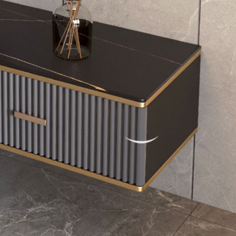 Glam TV Media Stand Wall Mounted TV Media Console with 2 Drawers Clearhalo 'furn' 'furn_tv_stands_entertainment_centers' 'Furniture' 'Living Room Furniture' 'TV Stands & Entertainment Centers' 'TV Stands & Media Storage Furniture' 'tv_stands_entertainment_centers' 1200x1200_2afb2be9-15bd-40f6-8573-52f650af69c6