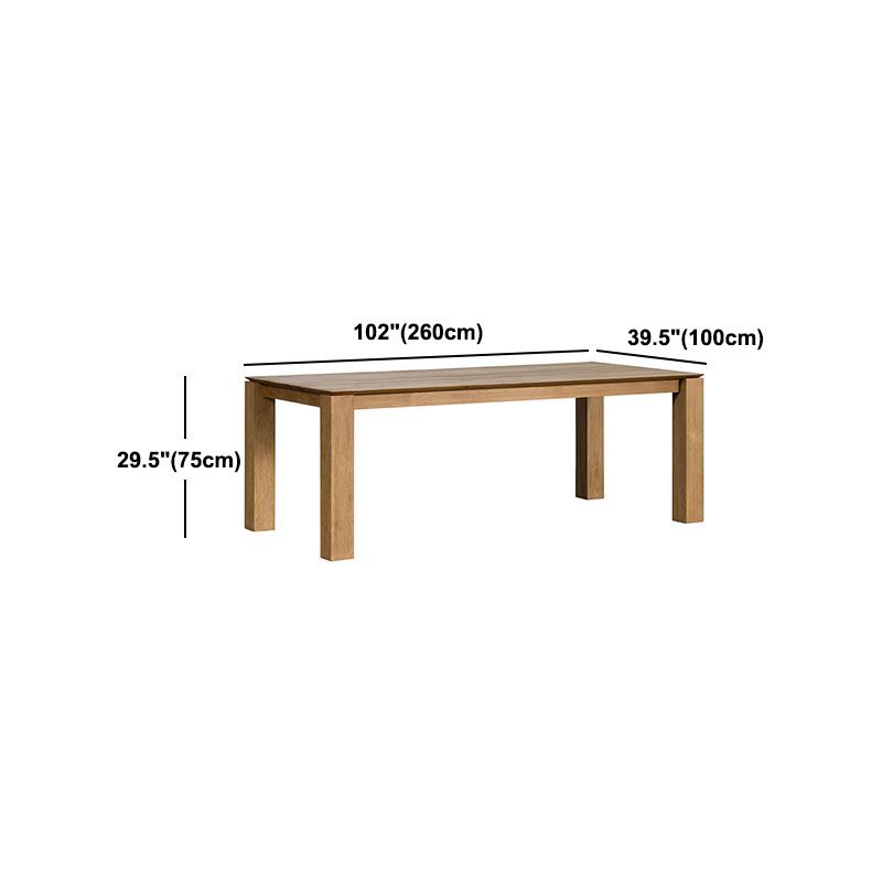 Modern Pine Wood Table for Restaurant Rectangle Dining Table with 4 Legs in Brown Clearhalo ' dining_table' 'Dining Tables & Seating' 'Dining Tables' 'furn' 'furn_dining_table' 'Furniture' 'furniture_dining_table' 'Kitchen & Dining Furniture' 'kitchen&dining_furn' 'kitchen' 'kitchen_dining_table' 1200x1200_2afce99c-156a-454a-95e9-fe068116db2c