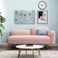 Grey/Blue/Pink Velvet Sofa 55.12"/63" Wide Square Arm Loveseat Clearhalo 'furn' 'furn_sofas' 'Furniture' 'furniture_sofas' 'kitchen' 'kitchen_sofas' 'Living Room Furniture' 'Sofa' 'sofas' 1200x1200_2afe0d72-908b-4591-bea5-c6663479bae2