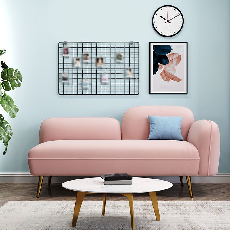 Grey/Blue/Pink Velvet Sofa 55.12"/63" Wide Square Arm Loveseat Clearhalo 'furn' 'furn_sofas' 'Furniture' 'furniture_sofas' 'kitchen' 'kitchen_sofas' 'Living Room Furniture' 'Sofa' 'sofas' 1200x1200_2afe0d72-908b-4591-bea5-c6663479bae2