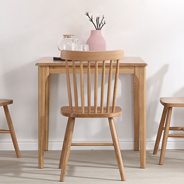 Industriestil 4 Beine Möbel Möbel Massivholz Quadrat Esstisch für Esszimmer