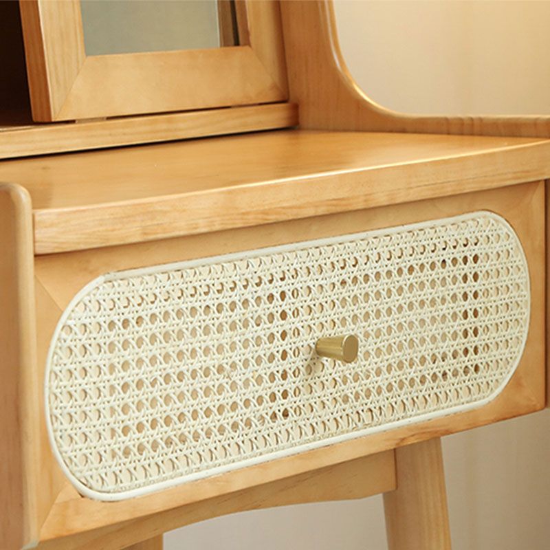 Scandinavische slaapkamer 1 laden massief hout verwijderbare make-up ijdelheid