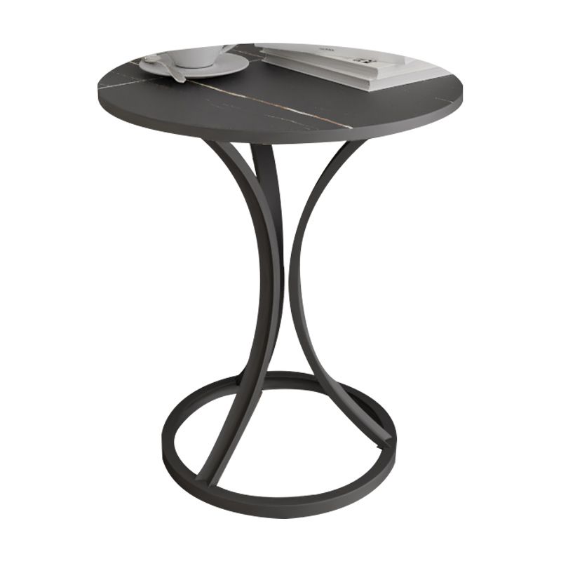 Glam Metal Side End Table Pedestal Round Sofa Side Accent Table Clearhalo 'Coffee & Accent Tables' 'End & Side Tables' 'end_side_tables' 'furn' 'furn_end_side_tables' 'Furniture' 'Living Room Furniture' 1200x1200_2b010798-a818-4513-afc0-98fe9bd2fe8d