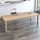 Solid Wood Rectangle Dining Table Modern Contemporary Kitchen Fir Wood Table with 4 Legs Clearhalo ' dining_table' 'Dining Tables & Seating' 'Dining Tables' 'furn' 'furn_dining_table' 'Furniture' 'furniture_dining_table' 'Kitchen & Dining Furniture' 'kitchen&dining_furn' 'kitchen' 'kitchen_dining_table' 1200x1200_2b025727-412b-45ca-b305-047ccce62e69