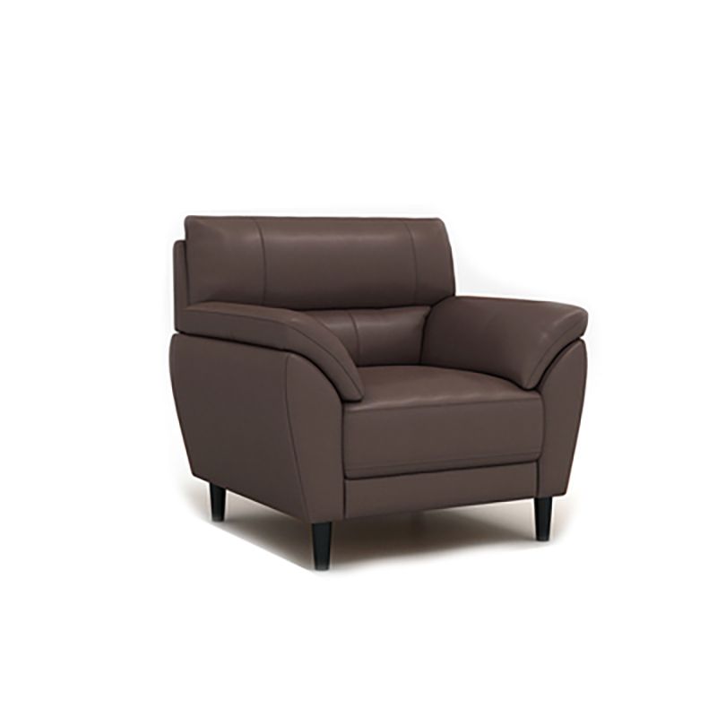 Brown Leather Flared Arm Setee Standard Loose Back Settee Furniture Clearhalo 'furn' 'furn_sofas' 'Furniture' 'furniture_sofas' 'kitchen' 'kitchen_sofas' 'Living Room Furniture' 'Sofa' 'sofas' 1200x1200_2b02ba9d-751a-4719-a822-5bee3416c494