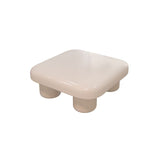 Tavolino contemporaneo a 2 nidificazione set quadrato a 4 gambe tavolo da cocktail