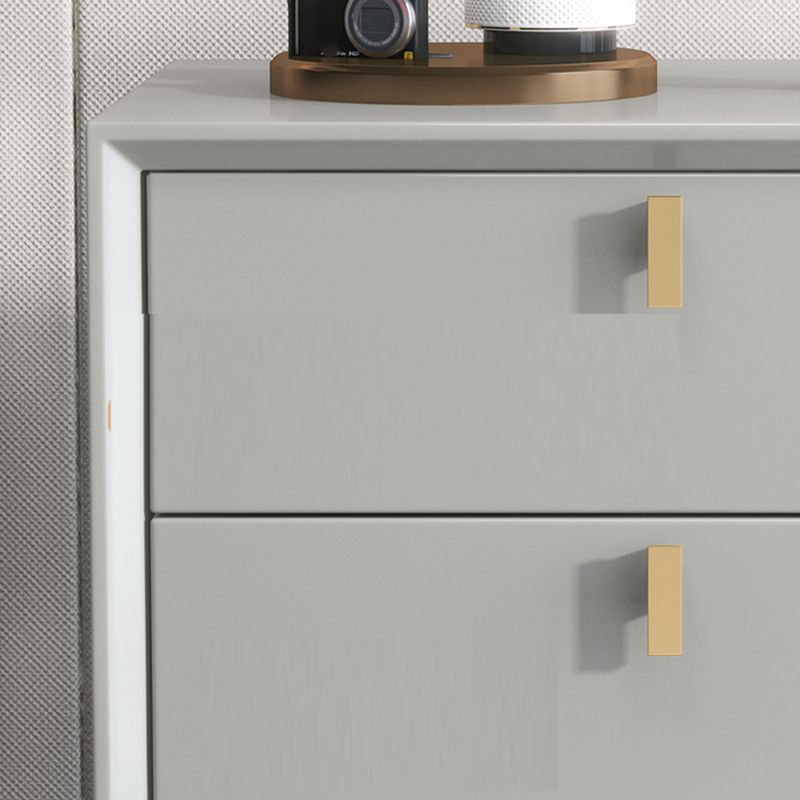 Moderne nacht lade lade opslag rubber houten nachtkastje voor slaapkamer