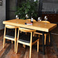 Mesa de comedor industrial para comedor, mesa de comedor con base de caballete para cocina