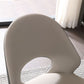 Open Back Dining Side Chair Modern Metal Base Indoor-Outdoor Chair