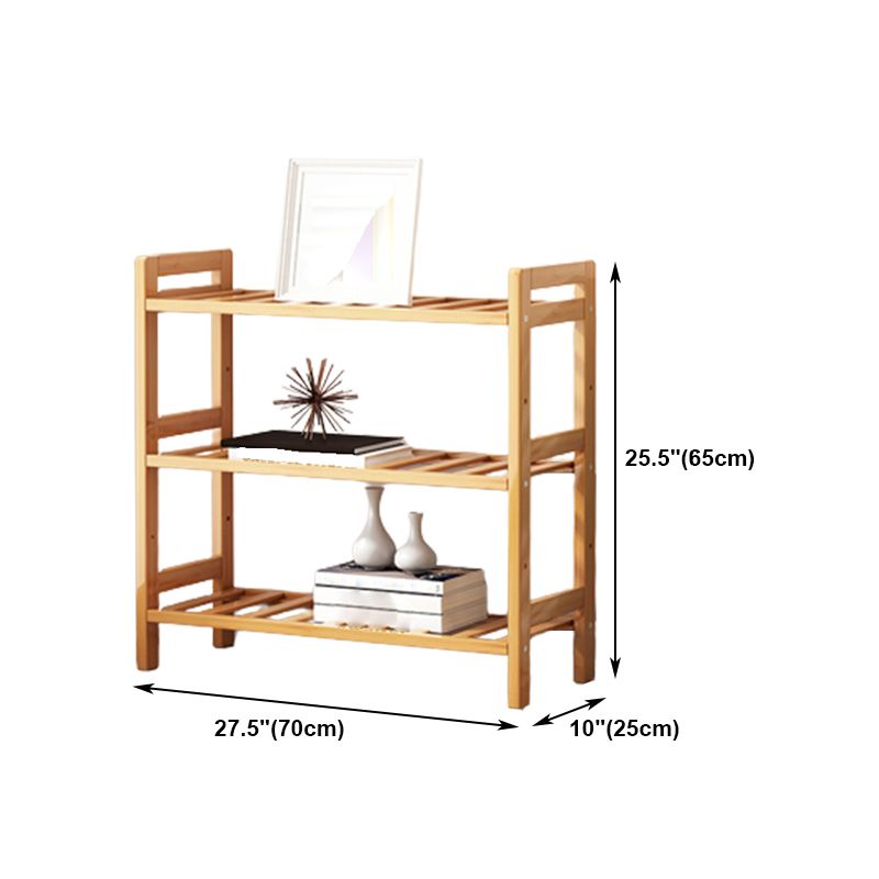 Etagere Bücherregal Bamboo Open Back Regal Bücherregal für den Studienraum