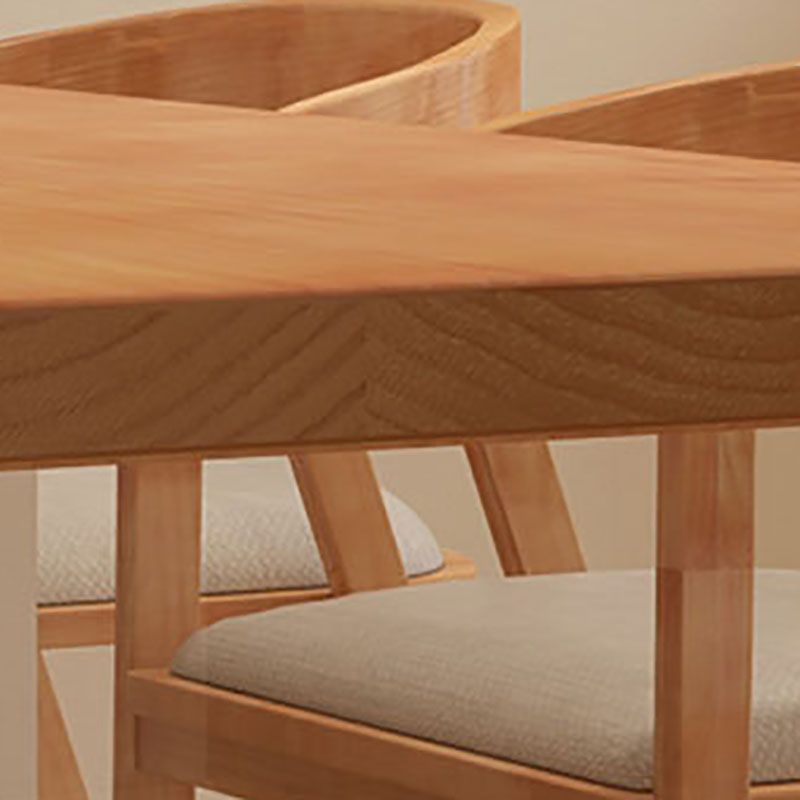 Acrylic Contemporary Rectangular Dining Table Pine Wood Top Table for Dining Room Clearhalo 'Dining Tables & Seating' 'Dining Tables' 'dining_table' 'furn' 'furn_dining_table' 'Furniture' 'Kitchen & Dining Furniture' 1200x1200_2b0bfbf1-ddef-4e4f-90ca-838efacd478f