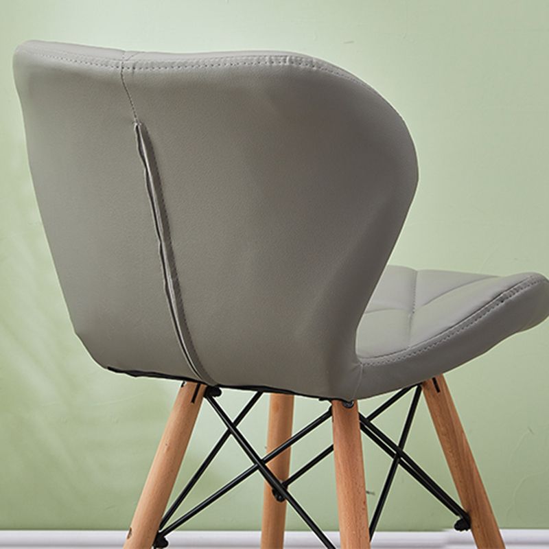 Modern Wood Indoor-Outdoor Room Side Chairs Solid Back Chair Clearhalo ' kitchen&dining_furn' 'Dining Chairs' 'Dining Tables & Seating' 'dining_chair' 'Furniture' 'furniture_dining_chair' 'Kitchen & Dining Furniture' 'kitchen' 1200x1200_2b0f4c03-7182-4998-abf1-06d907228248