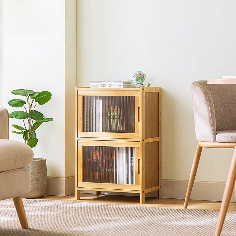 Contemporary Rectangle Storage Cabinet Natural Finish Accent Cabinet with Doors Clearhalo 'Cabinets & Chests' 'cabinets_chests' 'furn' 'furn_cabinets_chests' 'Furniture' 'Living Room Furniture' 1200x1200_2b107bac-d362-48b5-8789-ca1c3f73c20b