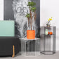 Frame Hexagon Metal End Table Set Simple Iron Sofa Side Accent Table with Storage Shelf Clearhalo 'Coffee & Accent Tables' 'End & Side Tables' 'end_side_tables' 'furn' 'furn_end_side_tables' 'Furniture' 'Living Room Furniture' 1200x1200_2b11088b-1bc4-4f1d-8344-996671c7a587