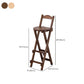 Solid Wood Dining Stools Contemporary Folding Bar Stools with Footrest Clearhalo 'Bar Furniture' 'Bar Stools' 'bar_stools' 'furn' 'furn_bar_stools' 'Furniture' 'Kitchen & Dining Furniture' 1200x1200_2b14427f-3690-4423-83e0-296eca0c6a2f