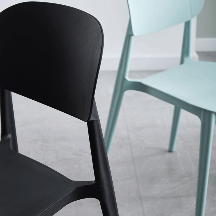 Plastic Contemporary Side Chair Open Back Kitchen Dining Room Chair Clearhalo 'Dining Chairs' 'Dining Tables & Seating' 'dining_chair' 'furn' 'furn_dining_chair' 'Furniture' 'furniture_dining_chair' 'Kitchen & Dining Furniture' 1200x1200_2b15770f-2e45-41aa-b3ae-07e78bd3e7b4