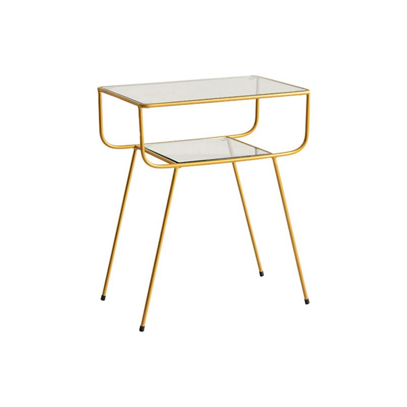 Armoire de chevet en métal de lit contemporain pour chambre à coucher