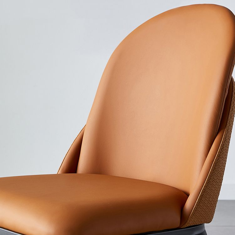 Contemporary Style Dining Chair Armless Metal Side Parsons Chairs for Kitchen Clearhalo ' kitchen&dining_furn' 'Dining Chairs' 'Dining Tables & Seating' 'dining_chair' 'furn' 'furn_dining_chair' 'Furniture' 'furniture_dining_chair' 'Kitchen & Dining Furniture' 'kitchen' 1200x1200_2b197838-9e31-4446-8f97-c6b5a50ba89c