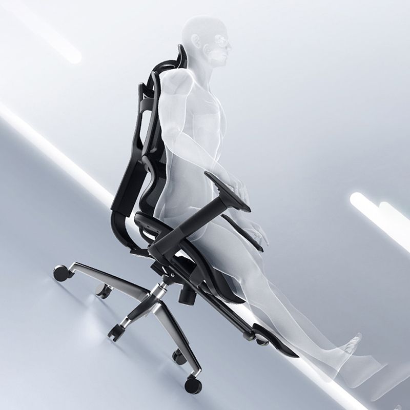 Modern Desk Chair Mesh Office Chair Adjustable Chair with Wheels Clearhalo 'furn' 'furn_office_chair' 'Furniture' 'Office Chairs' 'Office Furniture' 'office_chair' 1200x1200_2b1a0f17-f7c1-4cea-95bf-1ee7295ecb14
