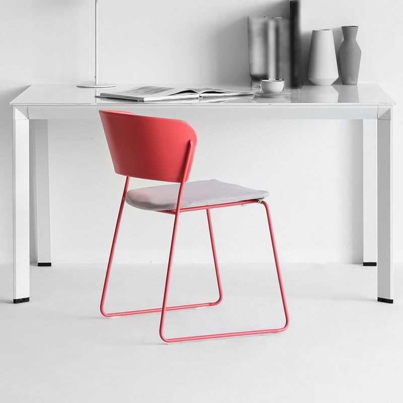 Industrial Open Back Dining Side Chair Matte Finish Armless Side Chairs Clearhalo ' kitchen&dining_furn' 'Dining Chairs' 'Dining Tables & Seating' 'dining_chair' 'furn' 'furn_dining_chair' 'Furniture' 'furniture_dining_chair' 'Kitchen & Dining Furniture' 'kitchen' 1200x1200_2b1c197c-5634-47fc-9ea8-331024c6092a