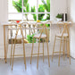Glam Style Rectangle Bar Table White Colour Bar Dining Table with 4 Legs Clearhalo 'Bar Furniture' 'Bar Tables' 'bar_tables' 'furn' 'furn_bar_tables' 'Furniture' 'Kitchen & Dining Furniture' 1200x1200_2b1cc0c9-5165-422a-bdbb-1b4186a51466