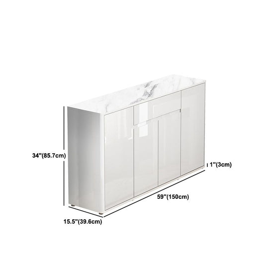 Sideboard a buffet bianca Pietra e Sideboard in legno ingegnerizzato