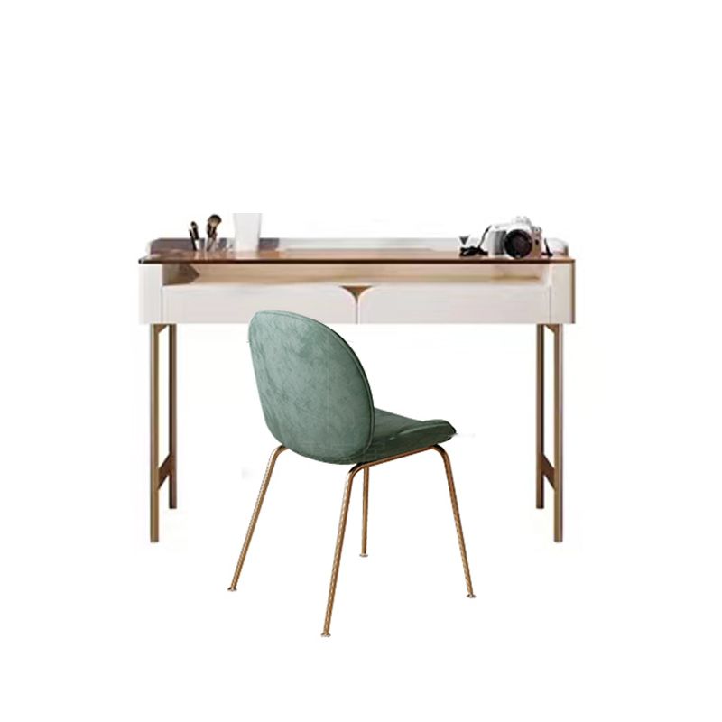 Glass Top Makeup Vanity Desk Storage Box Makeup Vanity Set with Drawer Clearhalo 'Bedroom Furniture' 'furn' 'furn_makeup_vanities' 'Furniture' 'Makeup Vanities' 'makeup_vanities' 1200x1200_2b1df5d7-3390-4678-bc4c-bac8723abec8