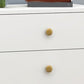 Cómoda de almacenamiento vertical de madera de ingeniería Glam, cómoda para dormitorio con cajones