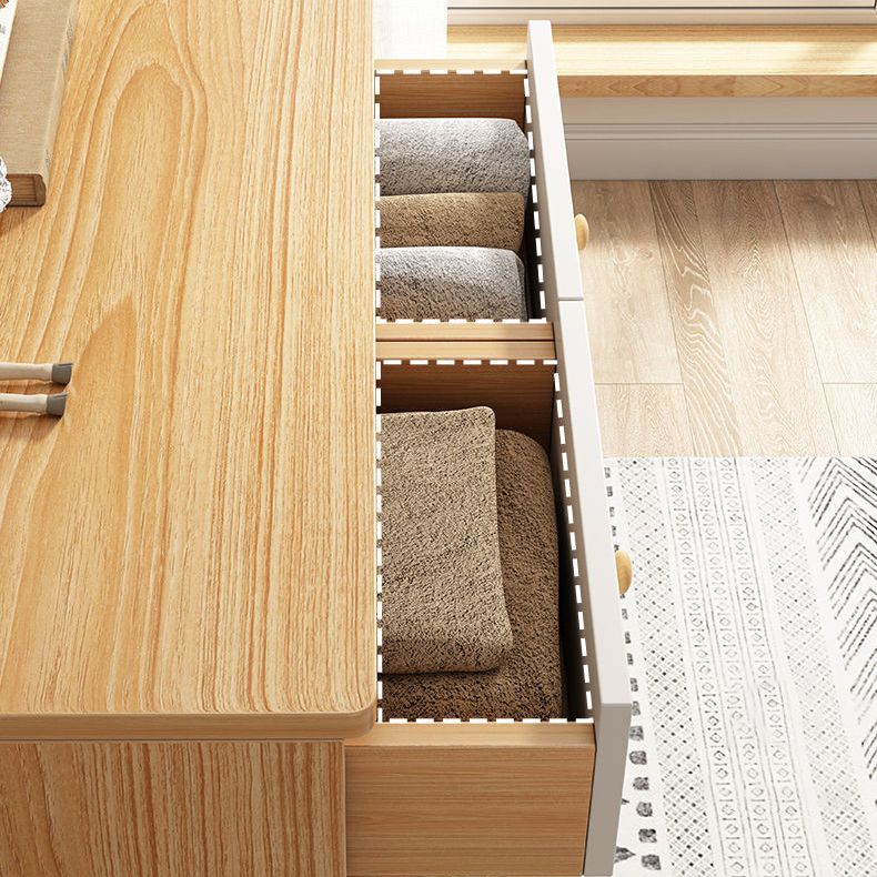 Server da pranzo bianco in legno ingegnerizzato in stile moderno per cucina