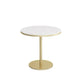 White Faux Marble Dining Table Traditional Luxury Round Table for Home Clearhalo 'Dining Tables & Seating' 'Dining Tables' 'dining_table' 'furn' 'furn_dining_table' 'Furniture' 'Kitchen & Dining Furniture' 1200x1200_2b2688ee-e8ad-413c-b0a6-bbe0cb004fe5