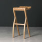 Taburete industrial sin brazo sin brazo Pino Pine Wood Bar con pedal para bar