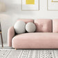 Contemporary Square Arm Sofa 28.74" Wide Standard Sofa for Living Room