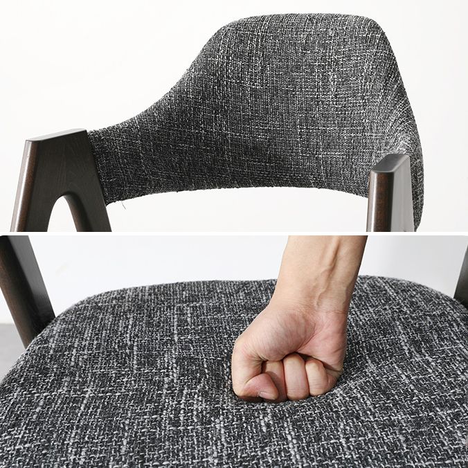 Modern Solid Wood Opening Back Dining Arm Chair Kitchen Dining Arm Chair Clearhalo ' kitchen&dining_furn' 'Dining Chairs' 'Dining Tables & Seating' 'dining_chair' 'furn' 'furn_dining_chair' 'Furniture' 'furniture_dining_chair' 'Kitchen & Dining Furniture' 'kitchen' 1200x1200_2b2c696c-f8bc-4e11-9749-bebd9c5d243a