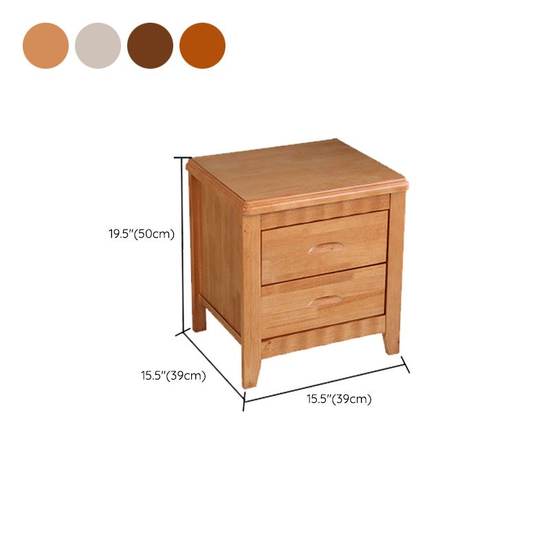 Modern Bed Nightstand Solid Wood Accent Table Nightstand with Drawers Clearhalo 'Bedroom Furniture' 'furn' 'furn_night_stand' 'Furniture' 'night_stand' 'Nightstands' 1200x1200_2b2dde82-f2de-4ae8-aecf-c07a049600d3