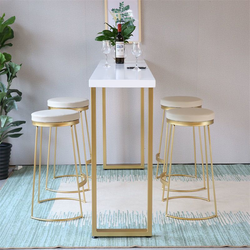 Rectangle Bar Dining Table Traditional Luxury Bar Table with Sled Base Clearhalo 'Bar Furniture' 'Bar Tables' 'bar_tables' 'furn' 'furn_bar_tables' 'Furniture' 'furniture_bar_tables' 'Kitchen & Dining Furniture' 1200x1200_2b2e5a03-6782-46a1-8802-ee35921bbfcd