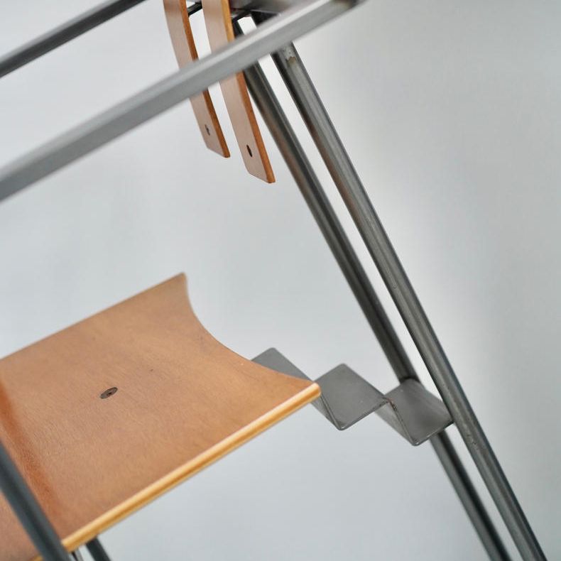 Esszimmerstühle im Designerstil Lowrücken Armstuhl mit Edelstahlbeinen