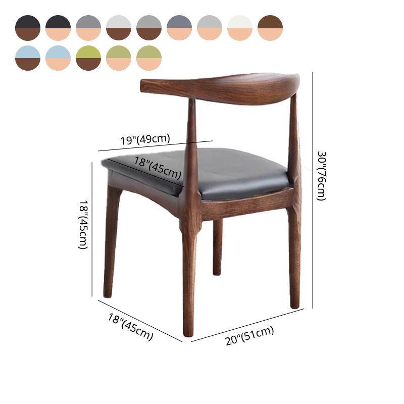 Modern Wood Dining Armless Chairs Open Back Dining Side Chair (Set of 2) Clearhalo ' kitchen&dining_furn' 'Dining Chairs' 'Dining Tables & Seating' 'dining_chair' 'furn' 'furn_dining_chair' 'Furniture' 'furniture_dining_chair' 'Kitchen & Dining Furniture' 'kitchen' 1200x1200_2b304f00-2fdf-4e8a-9cc0-2db108d71db5