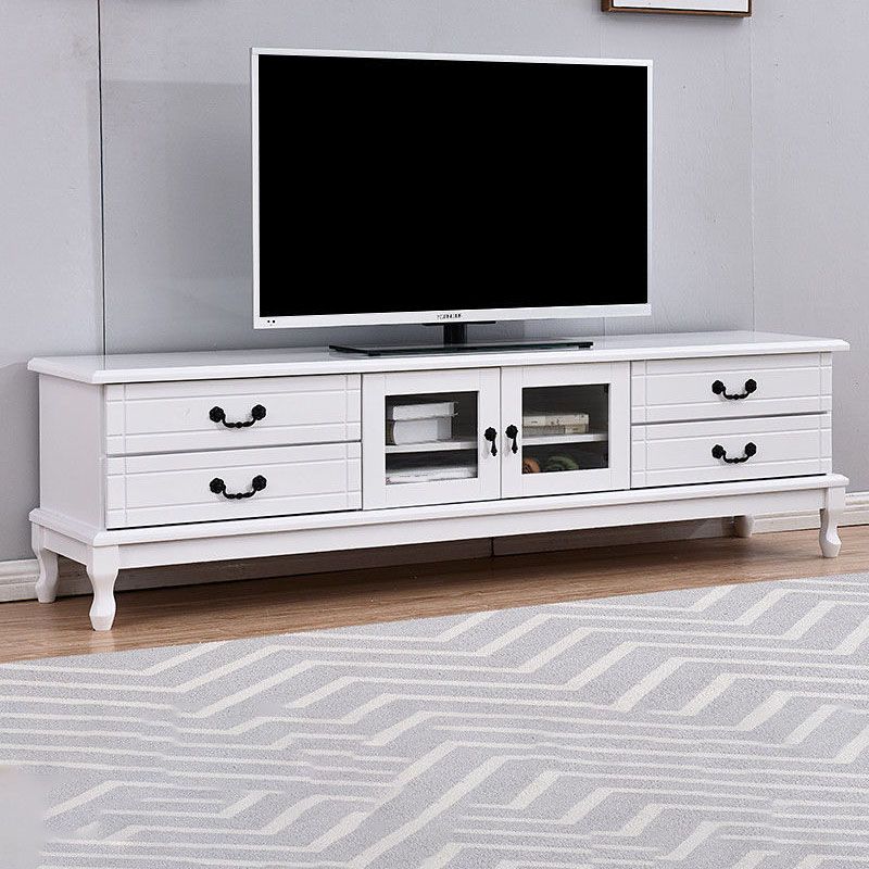 Traditional TV Console Wooden TV Media Console with 4 Drawers Clearhalo 'furn' 'furn_tv_stands_entertainment_centers' 'Furniture' 'Living Room Furniture' 'TV Stands & Entertainment Centers' 'TV Stands & Media Storage Furniture' 'tv_stands_entertainment_centers' 1200x1200_2b31ad3f-24bf-4645-b58a-f800ef806f19