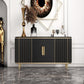 Glam -sideboardkast marmeren sideboard tafel met benen voor keuken