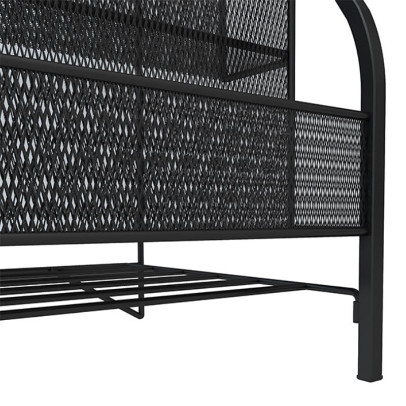 Bibliothèque d'étagère Glam Fermed Back Metal Book Shelf pour salle d'étude