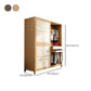 Modern Style Wardrobe Cabinet Wood Clothes Rail Wardrobe Armoire with Shelves