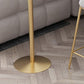 Faux Marble Bistro Bar Table Rectangle Metal Base Bar Table with Storage Clearhalo 'Bar Furniture' 'Bar Tables' 'bar_tables' 'furn' 'furn_bar_tables' 'Furniture' 'Kitchen & Dining Furniture' 1200x1200_2b32e68d-00d3-4eaf-9b4e-95d71647777a