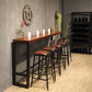 Industrial Bar Table Rectangle Solid Wood Pub Table for Breakroom Clearhalo 'Bar Furniture' 'Bar Tables' 'bar_tables' 'furn' 'furn_bar_tables' 'Furniture' 'Kitchen & Dining Furniture' 1200x1200_2b3329de-6858-4927-adda-8a3e5c190903