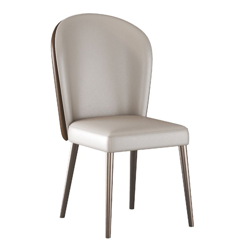 Glam Upholstered Parsons Dining Chairs Dining Room Armless Chair Clearhalo 'Dining Chairs' 'Dining Tables & Seating' 'dining_chair' 'furn' 'furn_dining_chair' 'Furniture' 'Kitchen & Dining Furniture' 1200x1200_2b3649ea-c7f4-48a7-b4b0-8cf8c7637c57